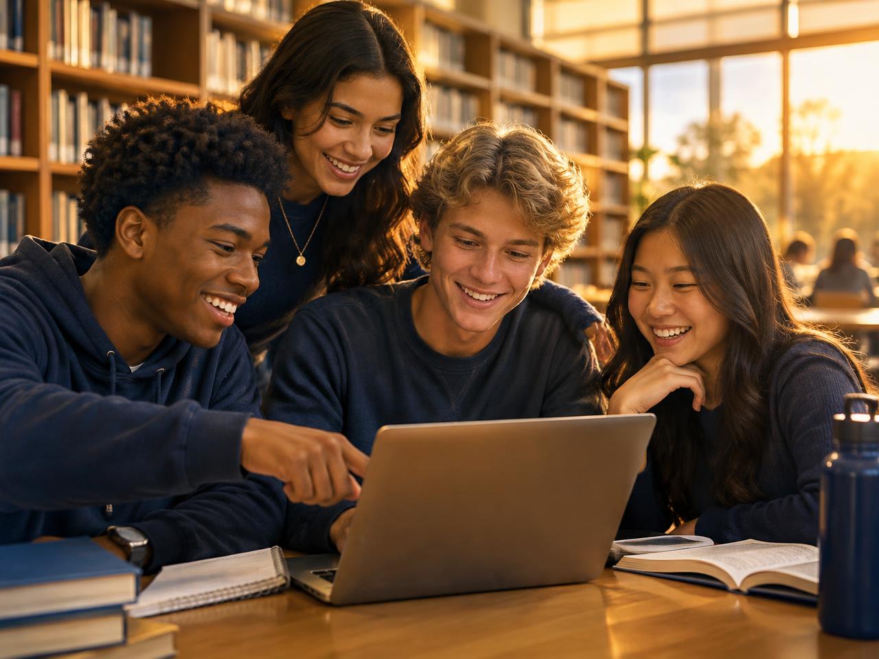 Students preparing for the SAT and ACT together with Scholar